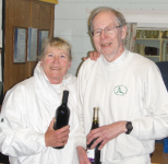 Spring Bank Holiday Advanced Play Tournament: Runners-up Daphne Gaitley and Lawrence Whittaker